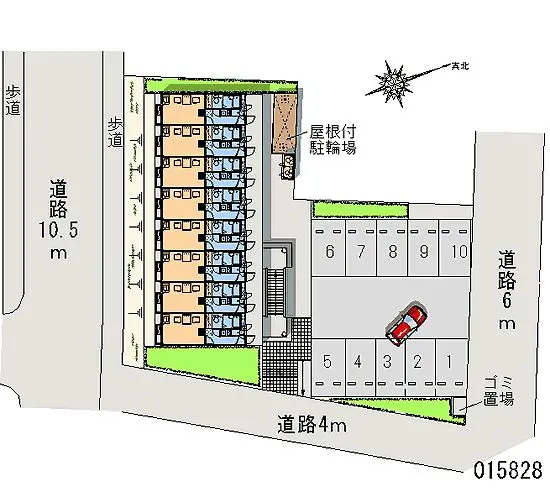 ★手数料０円★藤沢市白旗２丁目　月極駐車場（LP）